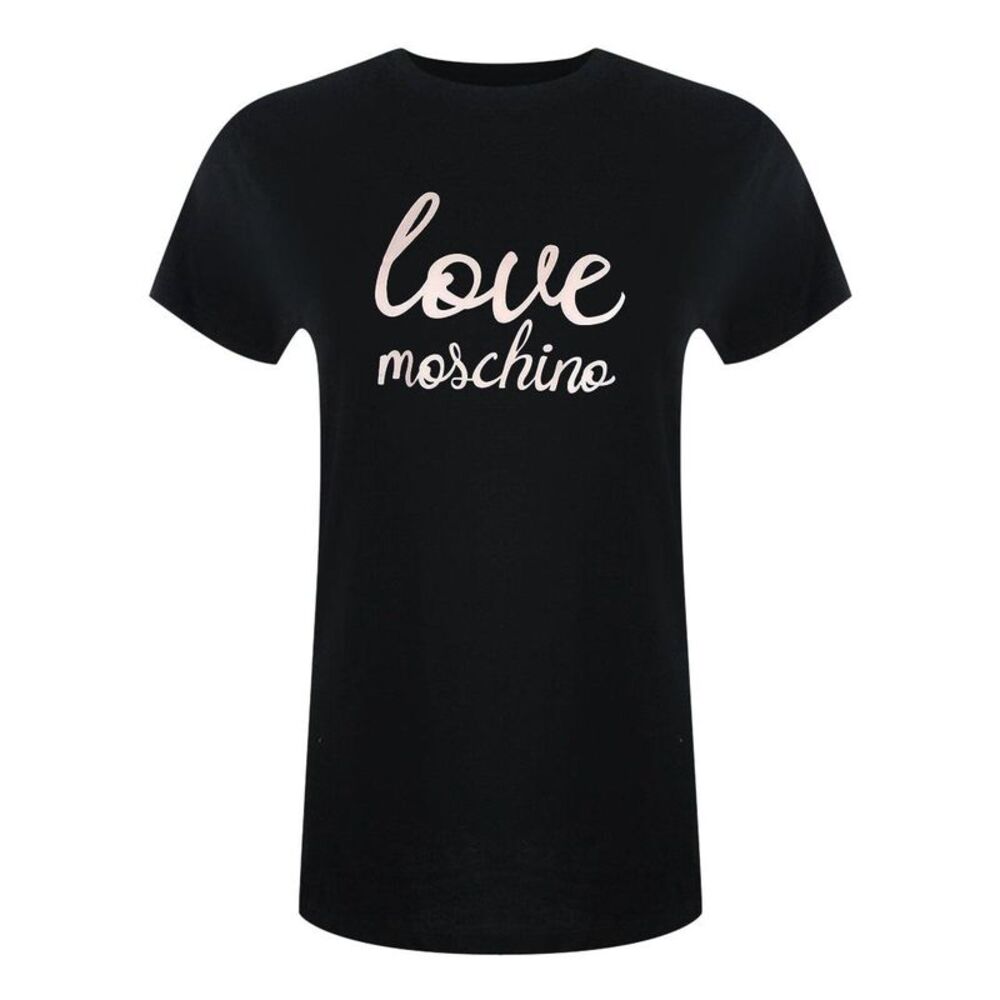 Love Moschino Womens/Ladies Cursive Logo Cotton T-Shirt / Black